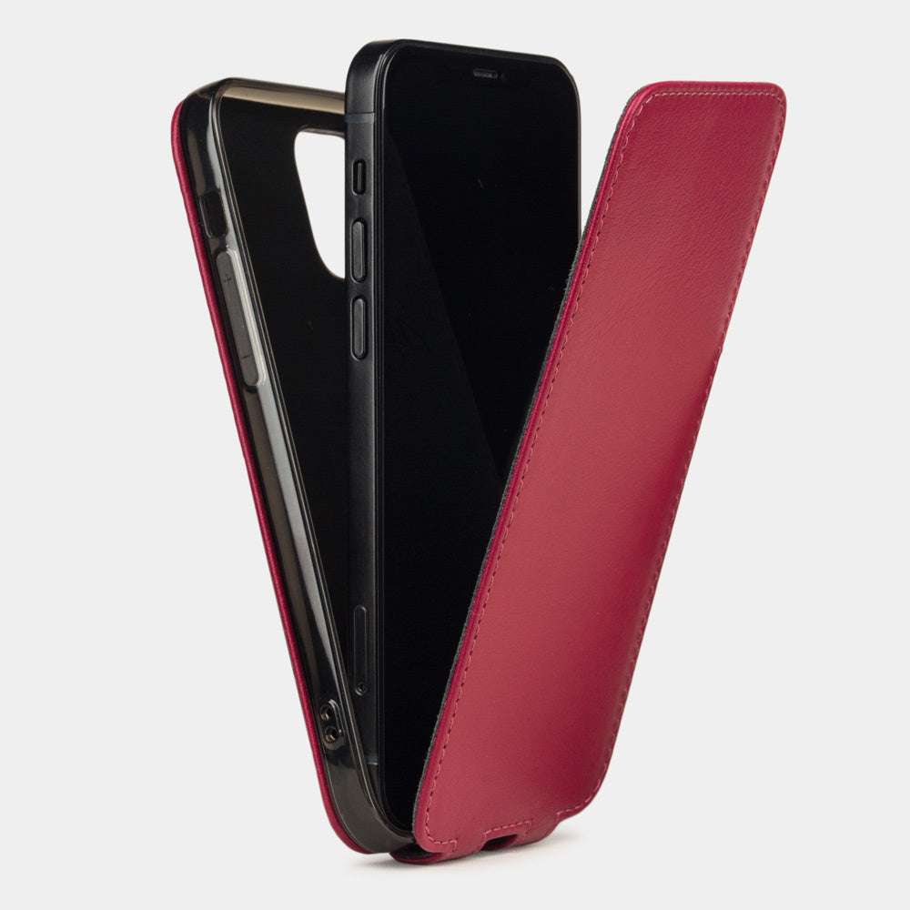Premium Leather Case iPhone 12 Pro Max Fuchsia | Marcel Robert - 4