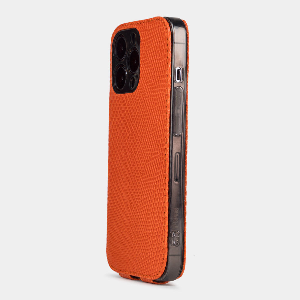 case iPhone 13 pro lizard orange