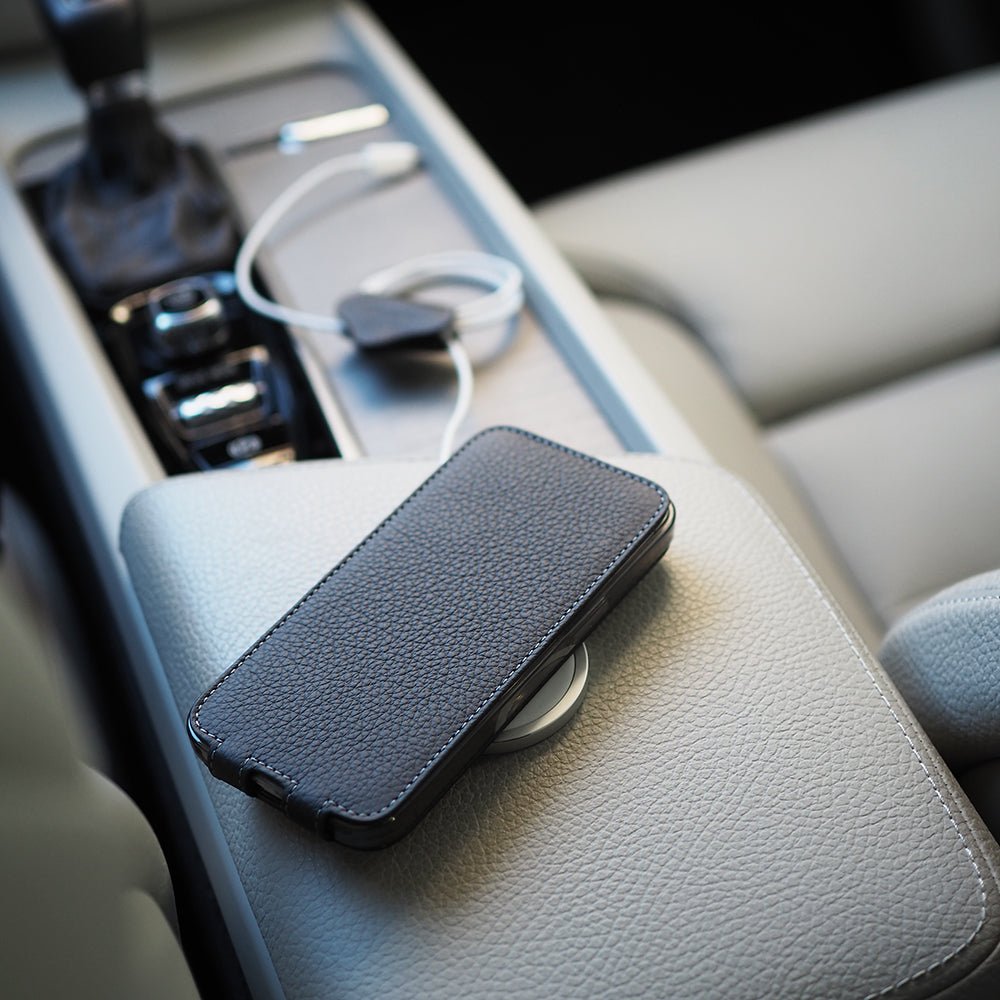 Elegant Leather Case iPhone 13 Black | Marcel Robert - 4