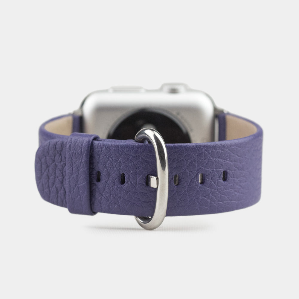 Leather Strap Apple Watch 45/46mm Purple | Marcel Robert - 0