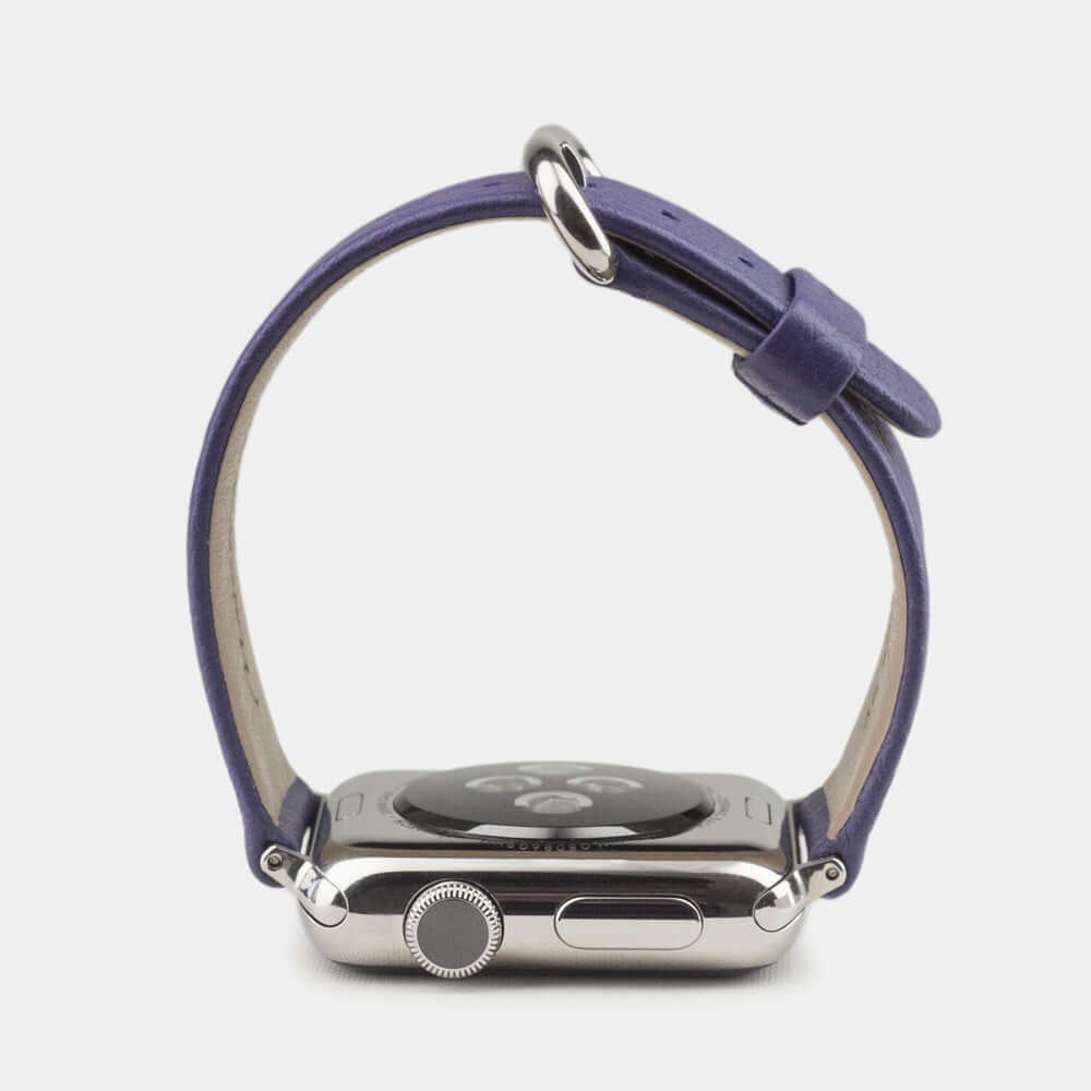 Leather Strap Apple Watch 41/42mm Purple | Marcel Robert - 7