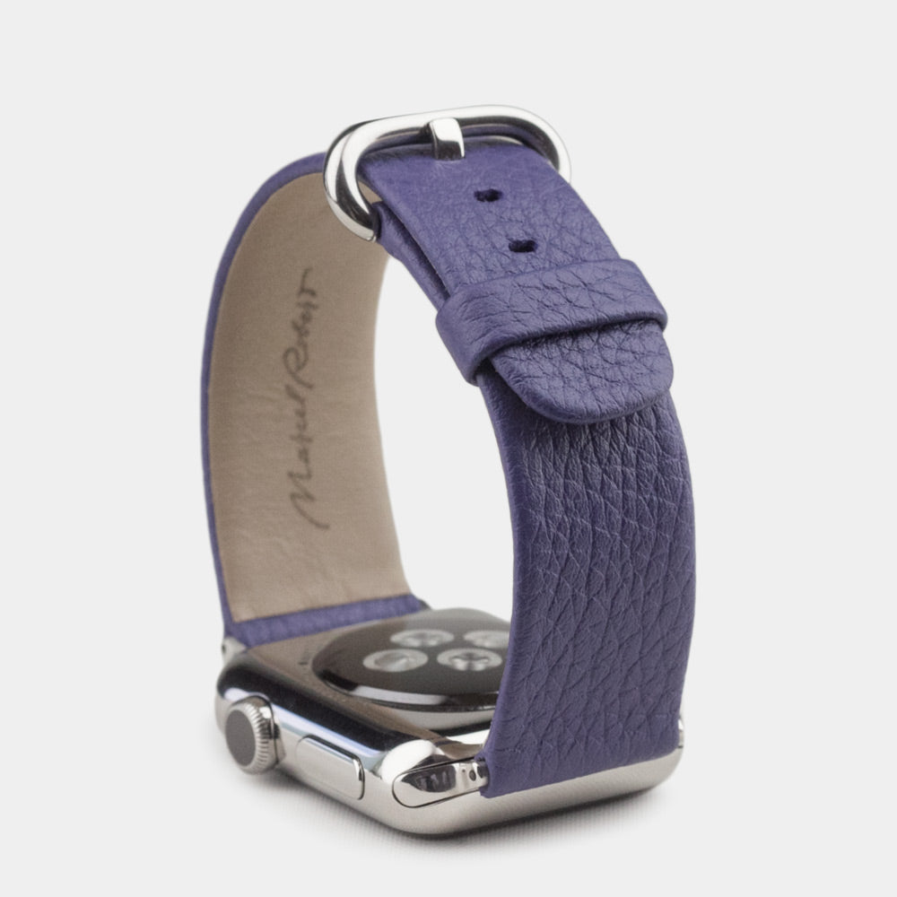 Leather Strap Apple Watch 41/42mm Purple | Marcel Robert - 3