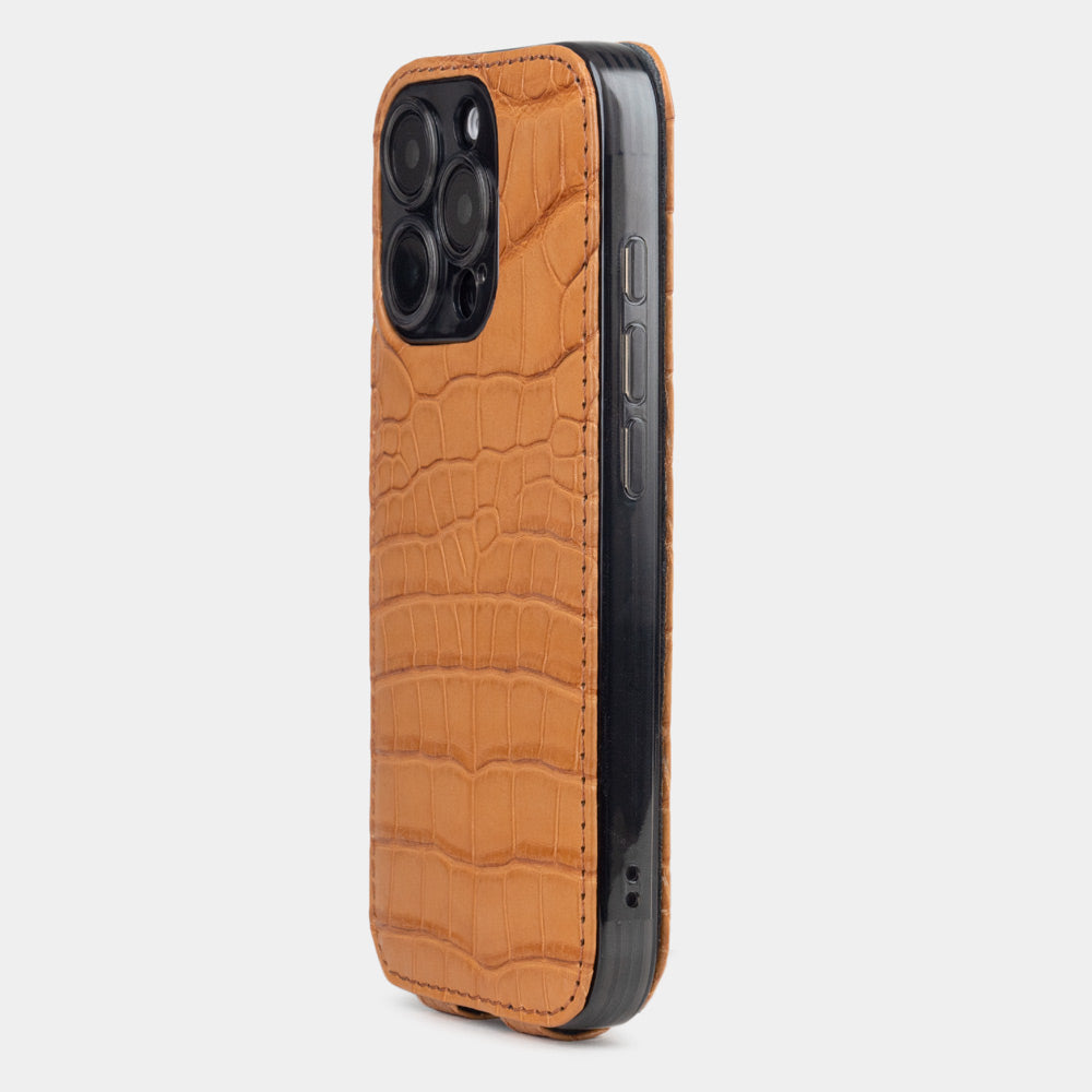 Alligator case iPhone 16 pro ocker