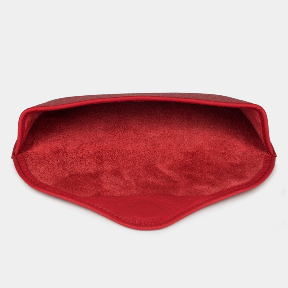 Leather Sunglasses Case "Riviera" in Red | Marcel Robert - 4