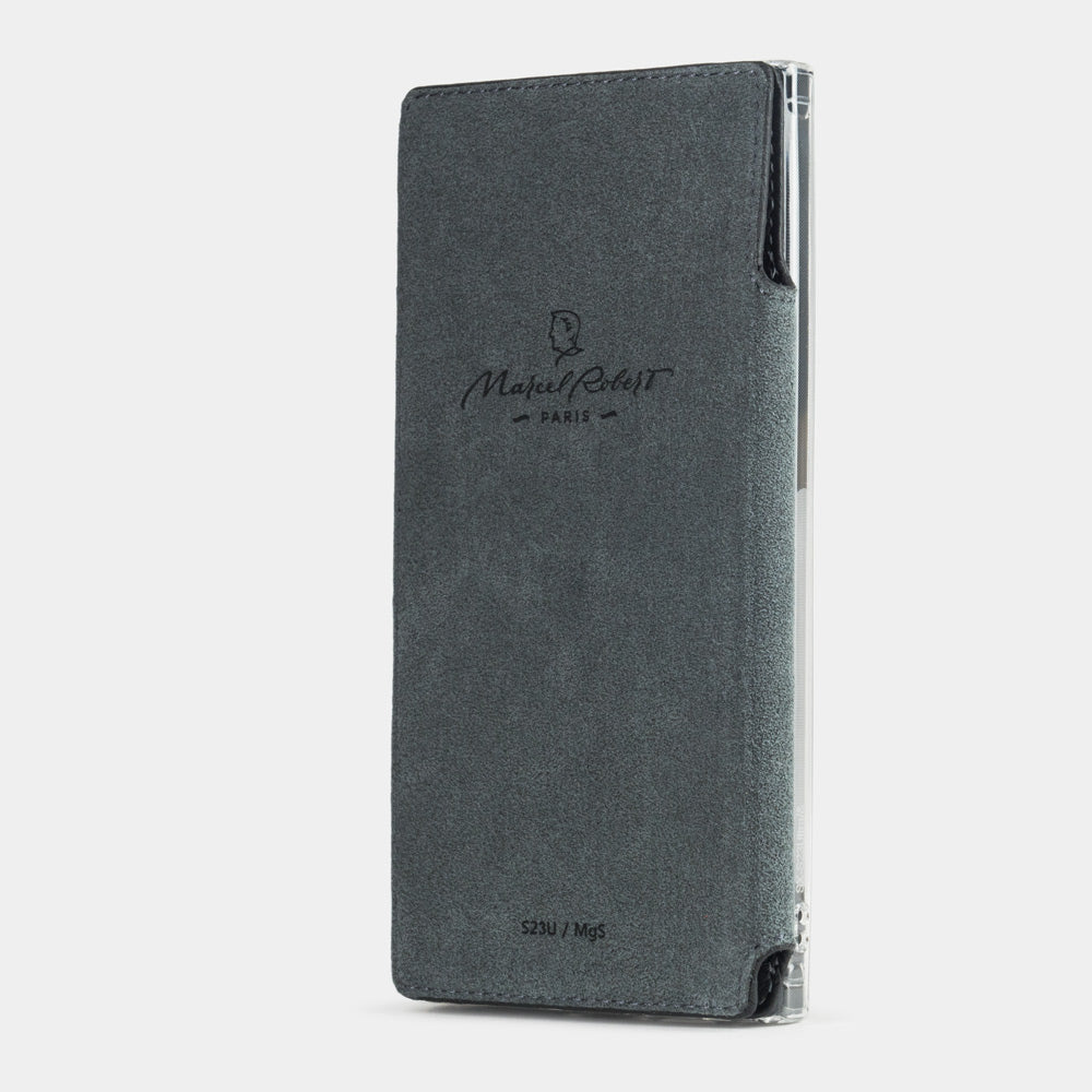 Samsung S23 Ultra case wallet leather black