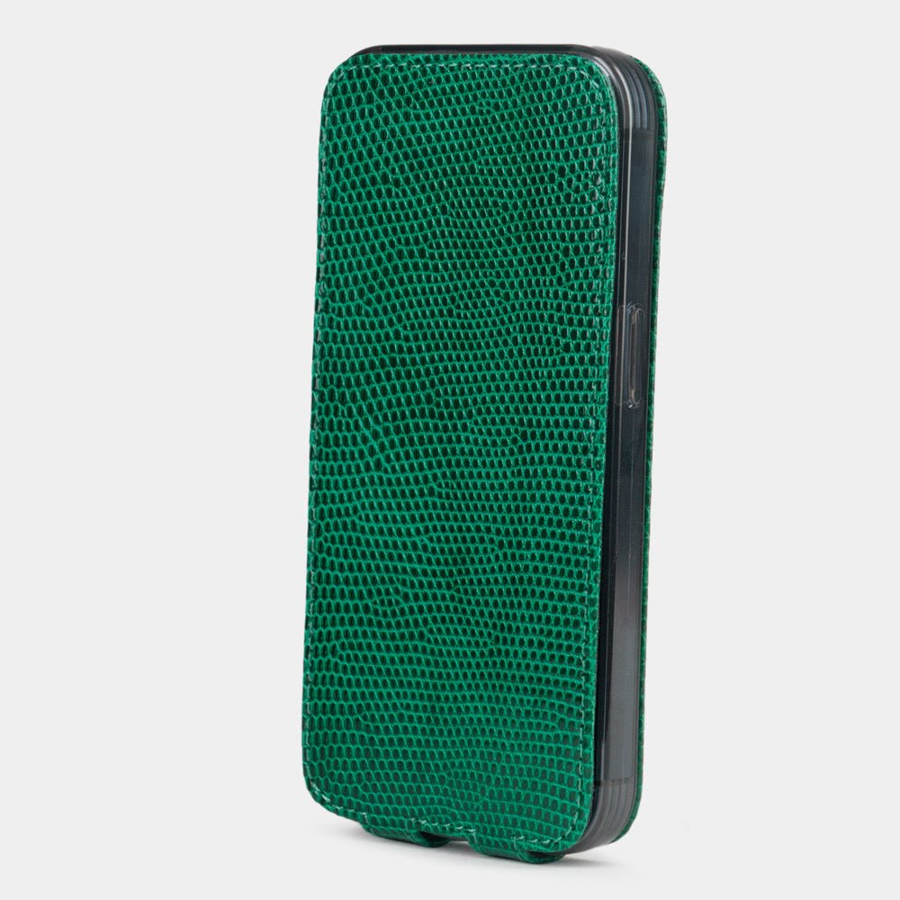 Handcrafted Lizard Case iPhone 14 Pro Green | Marcel Robert - 5