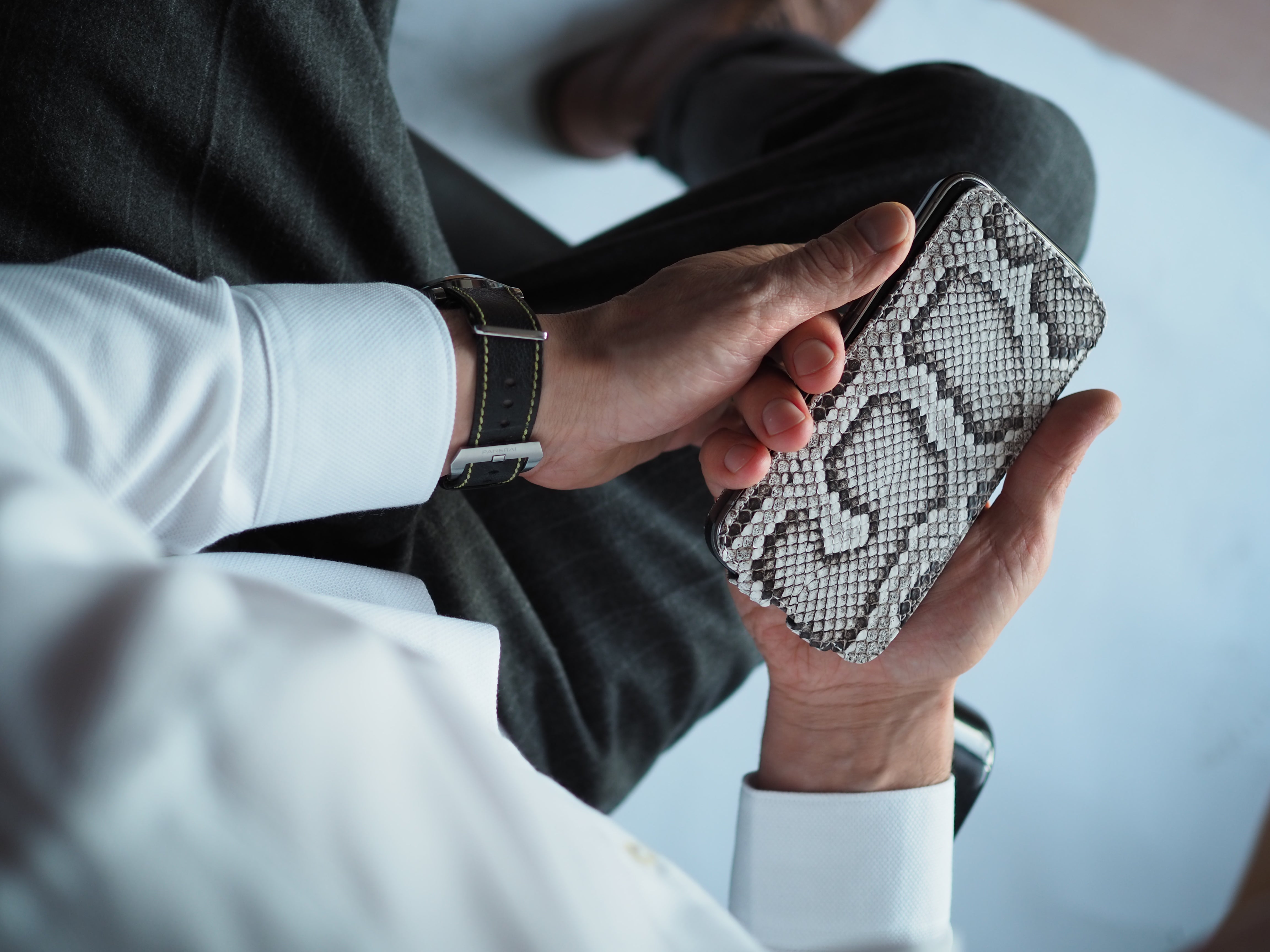 Natural Python Leather Case iPhone 13 Pro | Marcel Robert - 8