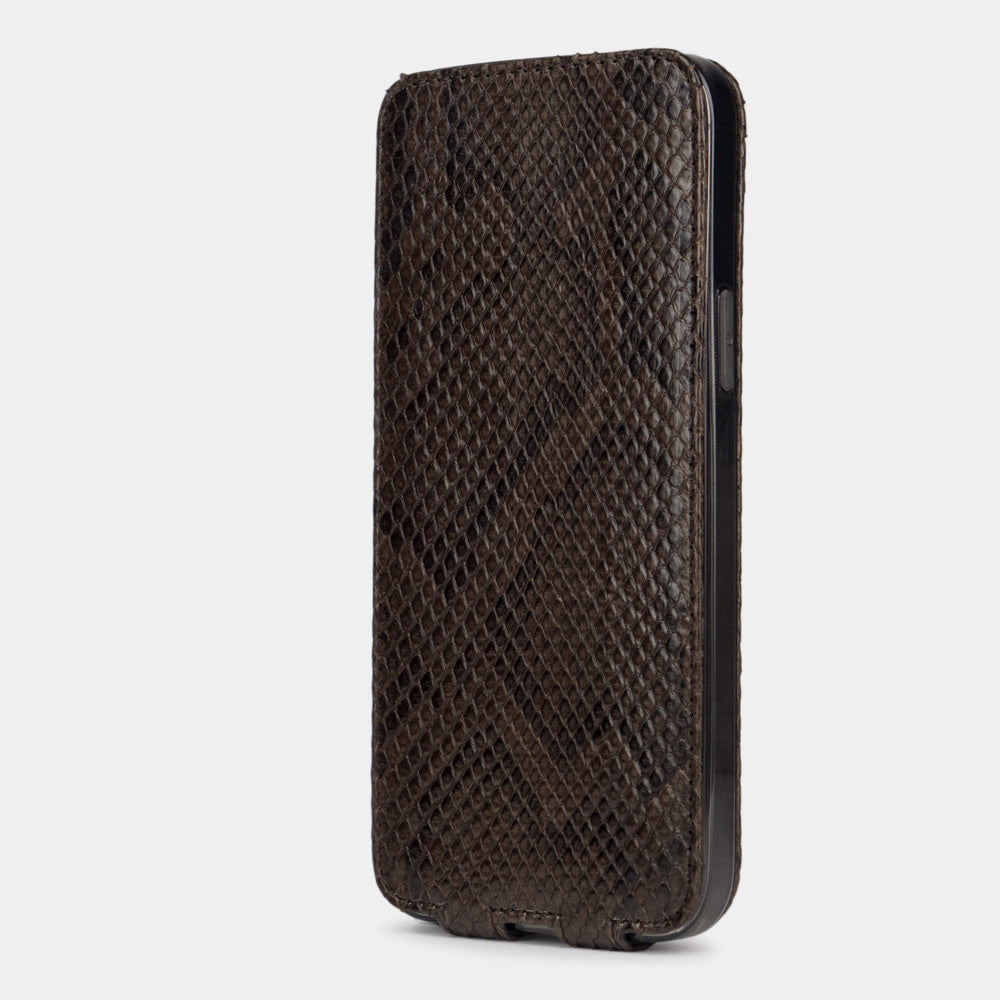 case iPhone 13 Pro python brown