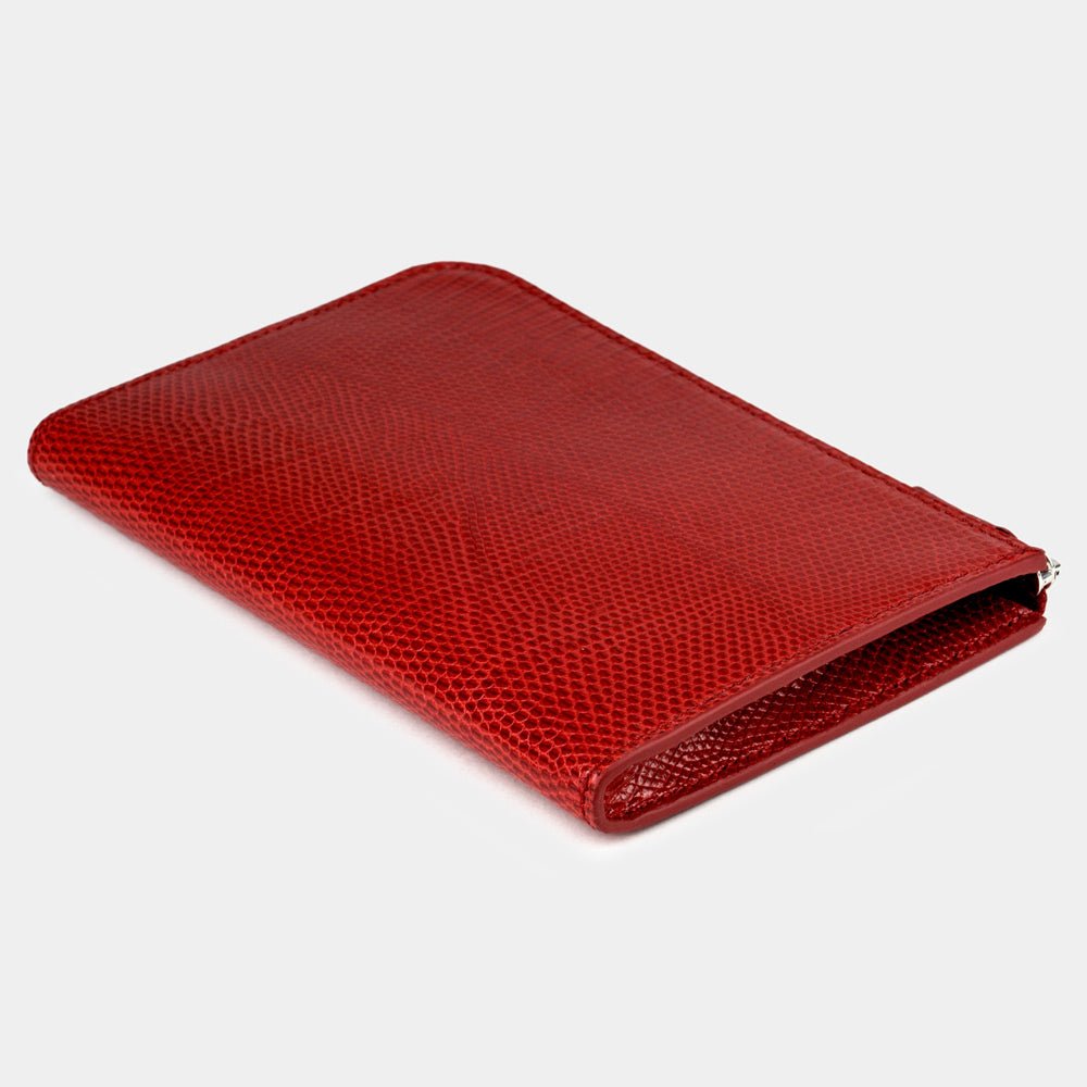 Luxury Red Lizard Leather Wallet Pont-Aven | Marcel Robert - 4
