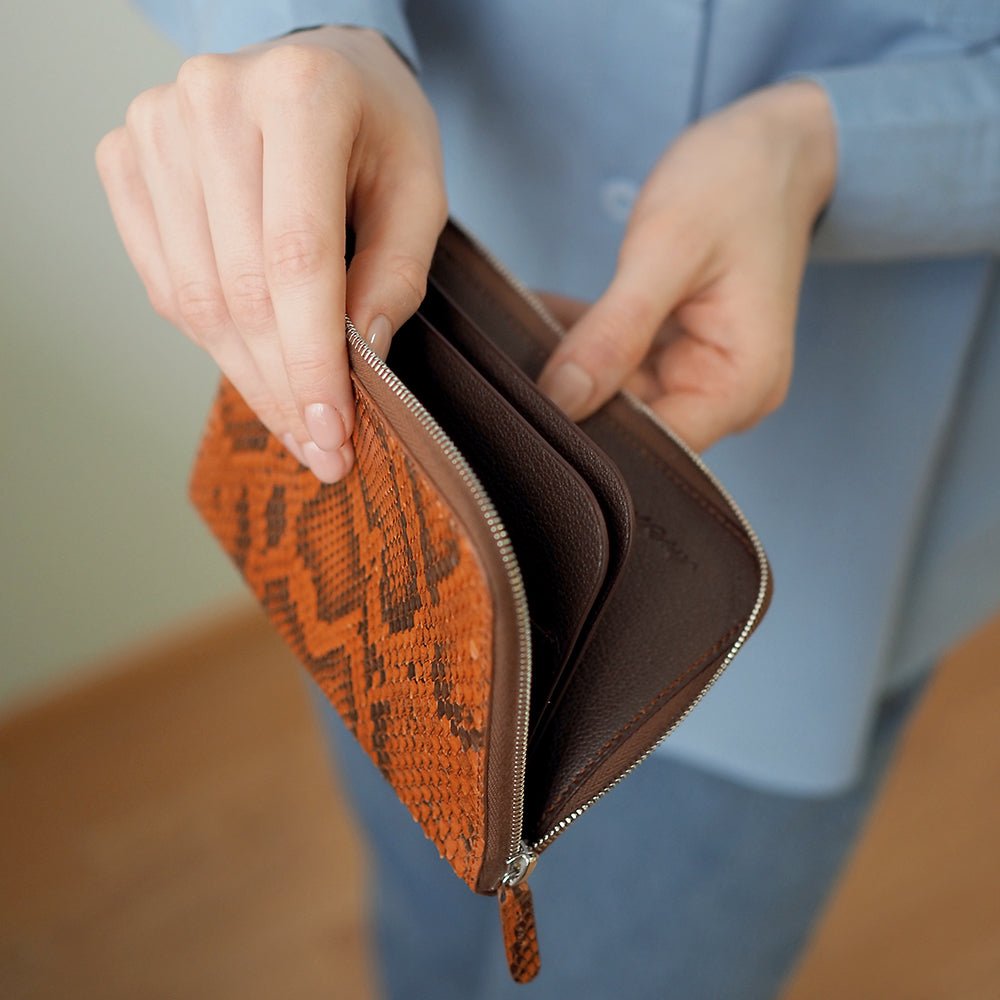 Premium Wallet Pont-Aven Python Gold Leather | Marcel Robert - 6